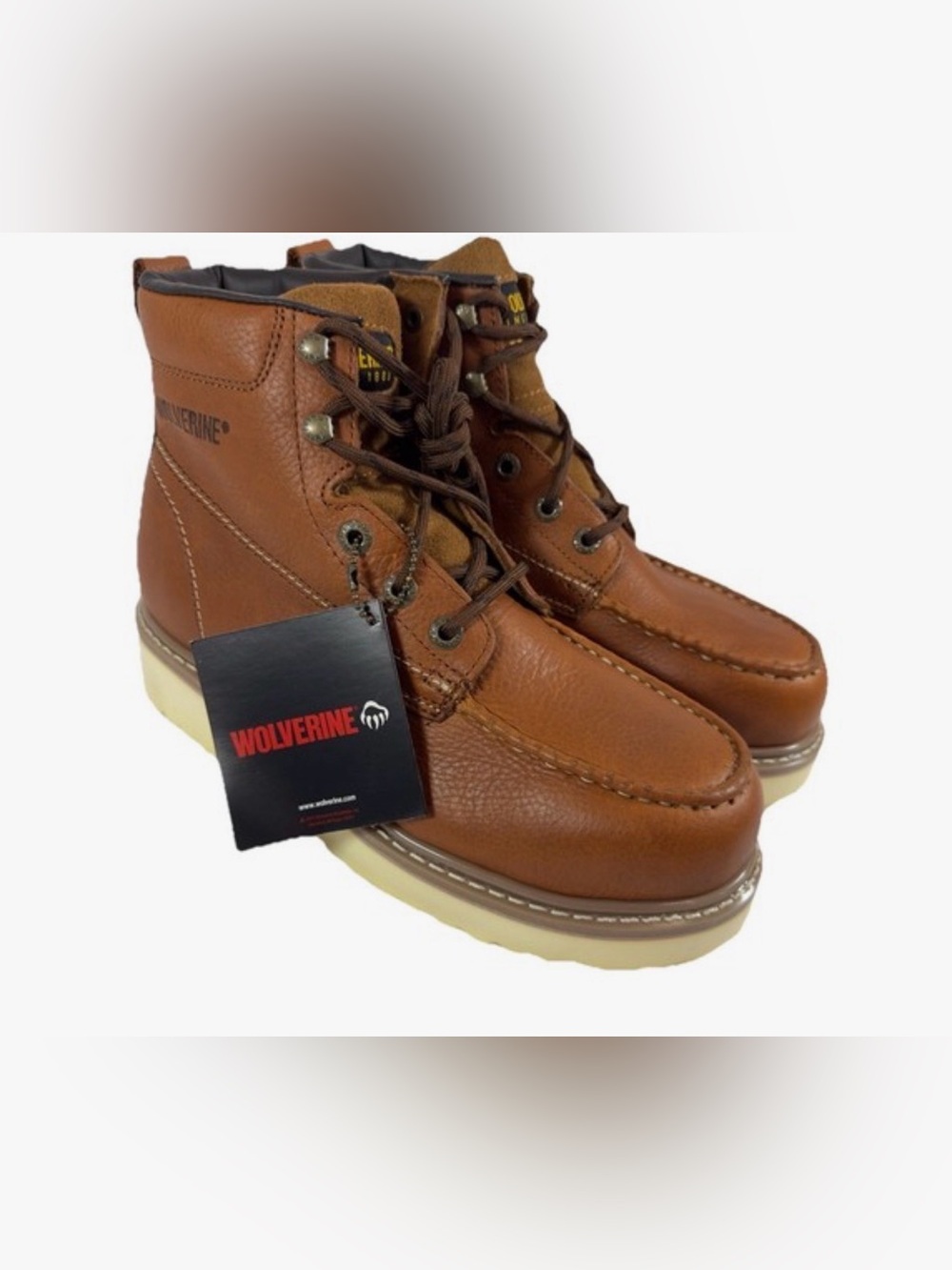 Wolverine 6" Moc-Toe Work Boot W08289 Honey
Steel Toe NWT Size 10.5 Extra Wide - Picture 2 of 6